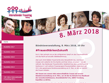 Tablet Screenshot of frauentag-hamburg.de